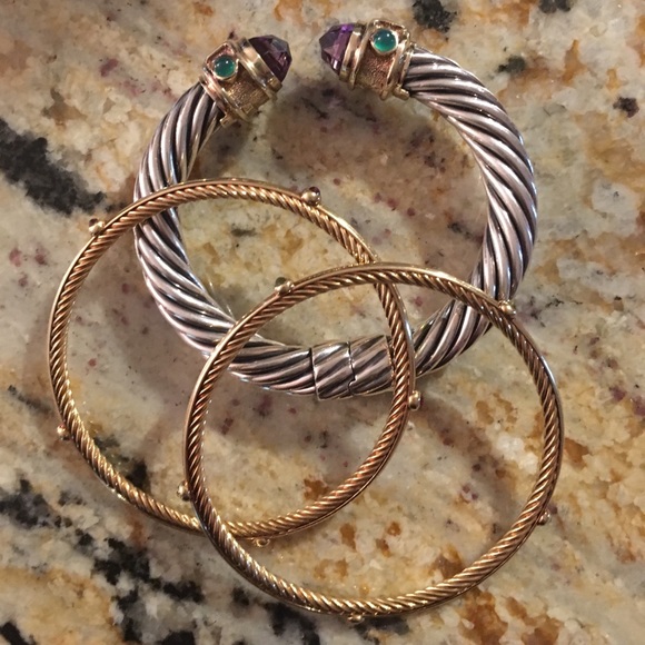 Sold. Gorgeous 18k David Yurman Cable bracelet - Picture 6 of 8